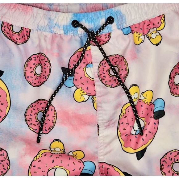 Neff Homer Simpson Board Shorts Swim Trunks  XL NWT - Picture 8 of 8